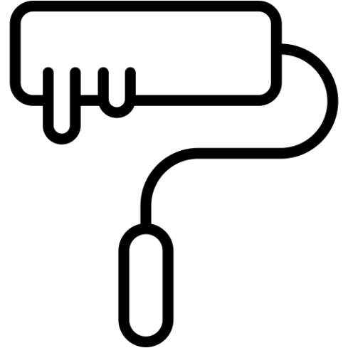 Icône rouleau de peinture